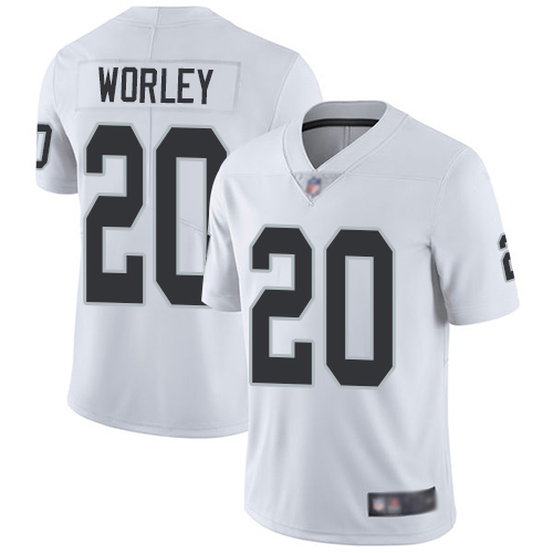 Men Oakland Raiders Limited White Daryl Worley Road Jersey NFL Football 20 Vapor Untouchable Jersey